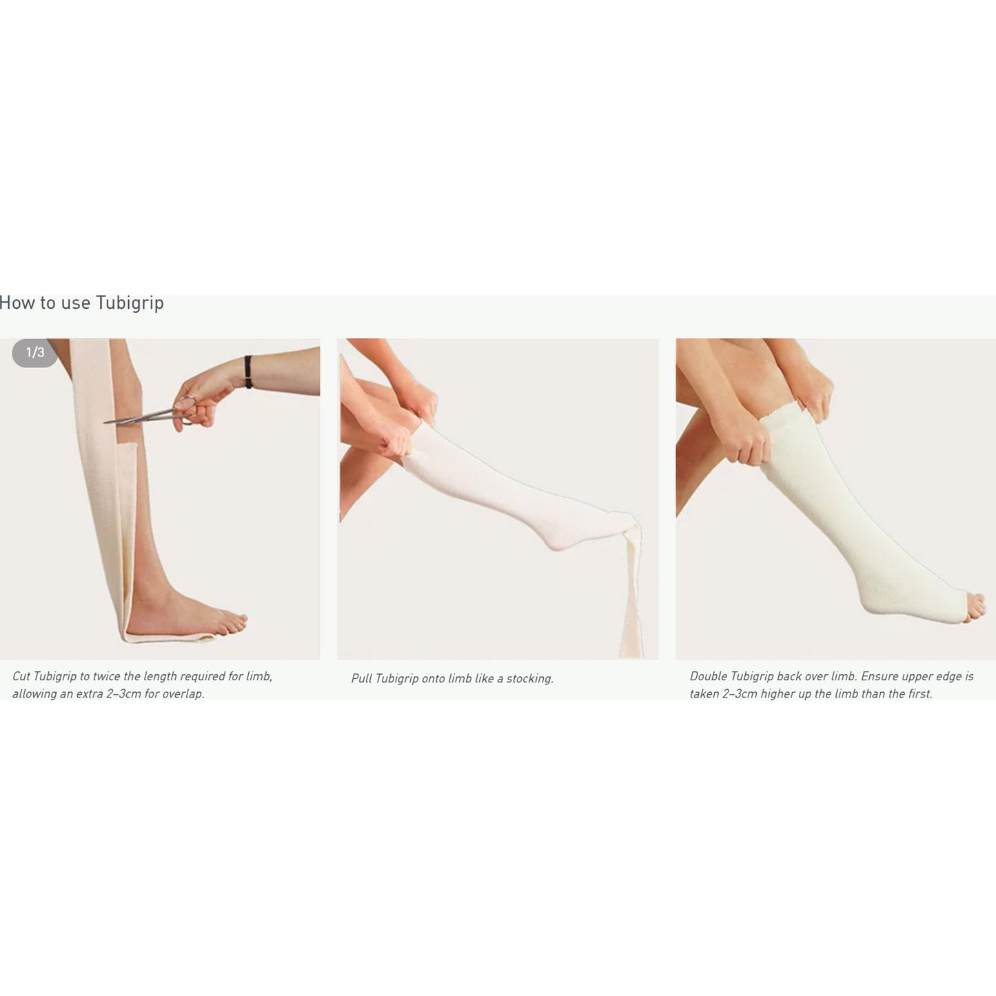 Tubigrip® Pull On Elastic Tubular Support Bandage, 10 Meter, Size D