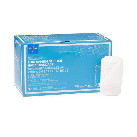 Medline NON25496 Sof-Form Sterile Conforming Bandage, 2 x 75 Inch