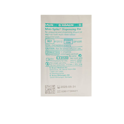 Mini-Spike® IV Additive Dispensing Pin, Needle-free, Luer Lock