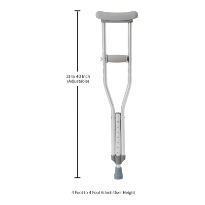 McKesson Underarm Crutches for Children 4' – 4'6"