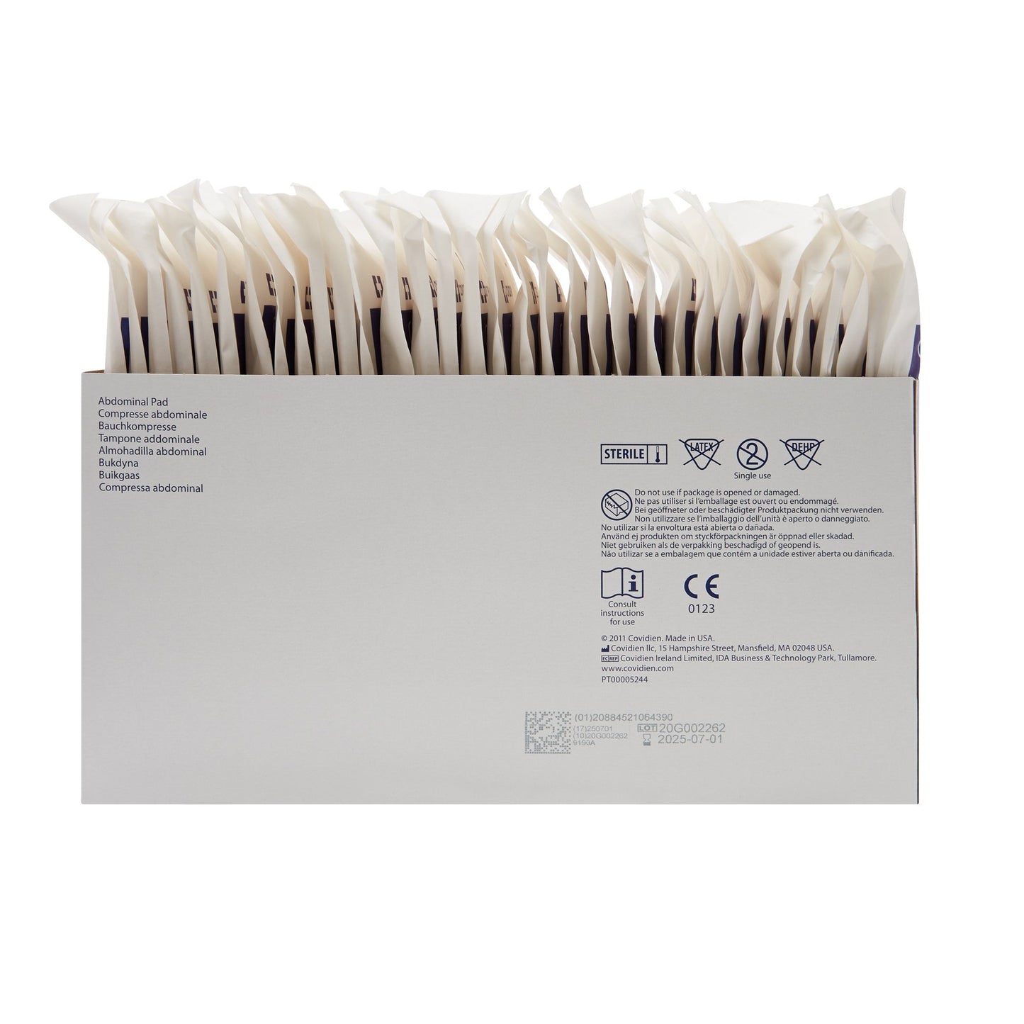 Curity™ Sterile Abdominal Pad, 5 x 9 Inch
