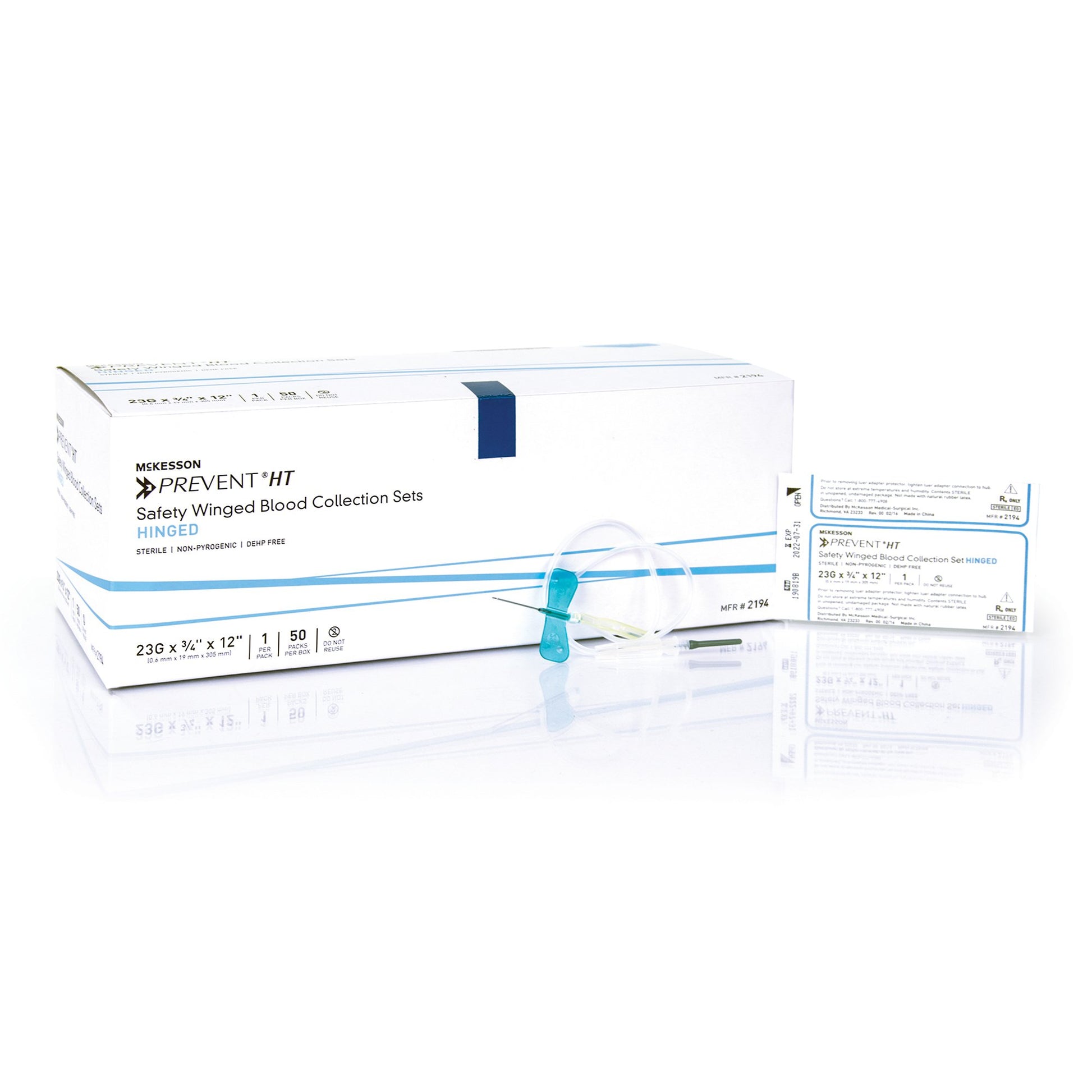 McKesson Prevent Blood Collection Set, 23 Gauge, -inch needle length by McKesson Brand product image