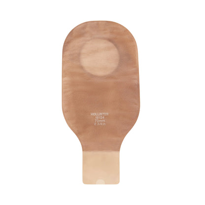 New Image™ 18124 Beige Colostomy Pouch, Pre-cut to Fit 70 mm Stomas, Blue Match