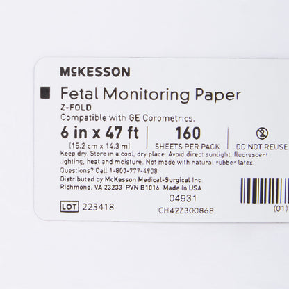 McKesson Fetal Monitoring Paper
