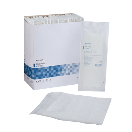 McKesson 16-4254 Sterile Abdominal Pad, 8 x 10 Inch