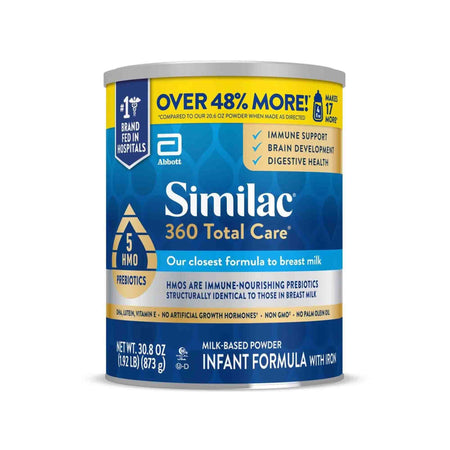 Abbott Nutrition 68654 Similac 360 Total Care Milk-Based Powder Infant Formula