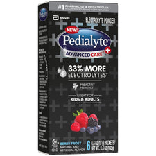 Oral Electrolyte Solution Pedialyte® AdvancedCare™ Plus Berry Frost Flavor 0.6 oz.