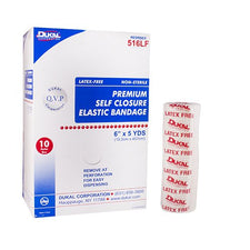 Dukal™ Double Hook and Loop Closure Elastic Bandage, 6 Inch x 5 Yard