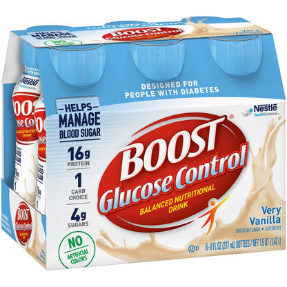 Boost® Glucose Control Vanilla Balanced Nutritional Drink, 8-ounce Bottle