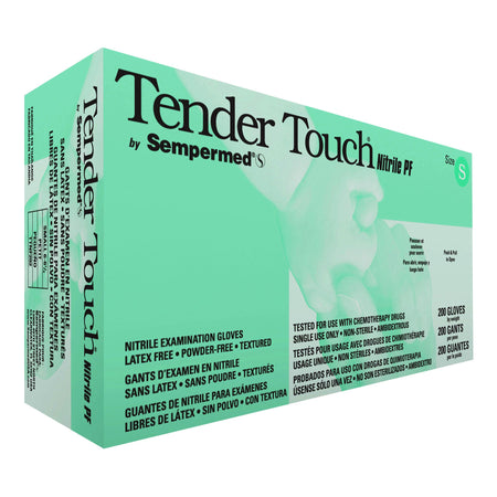 Sempermed TTNF202 Tender Touch Nitrile Exam Glove, Small, Lavender