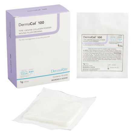 DermaRite 00300E DermaCol 100 Wound Filler Dressing, 1 Gram