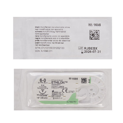 Ethilon™ Suture with Needle, Size 6-0