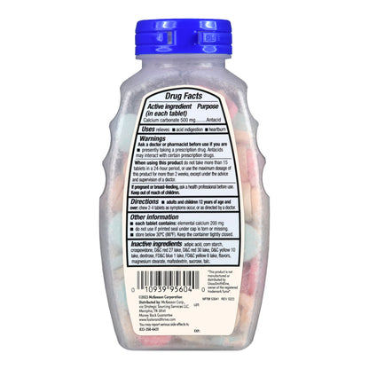 Foster & Thrive™ Antacid 500mg Calcium Carbonate Chewable Tablets, Fruit Flavor