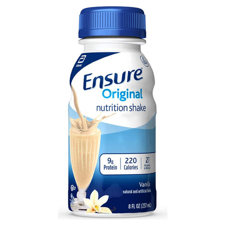 Abbott Nutrition 58297 Ensure Original Therapeutic Nutrition Shake, Vanilla, 8-ounce bottle
