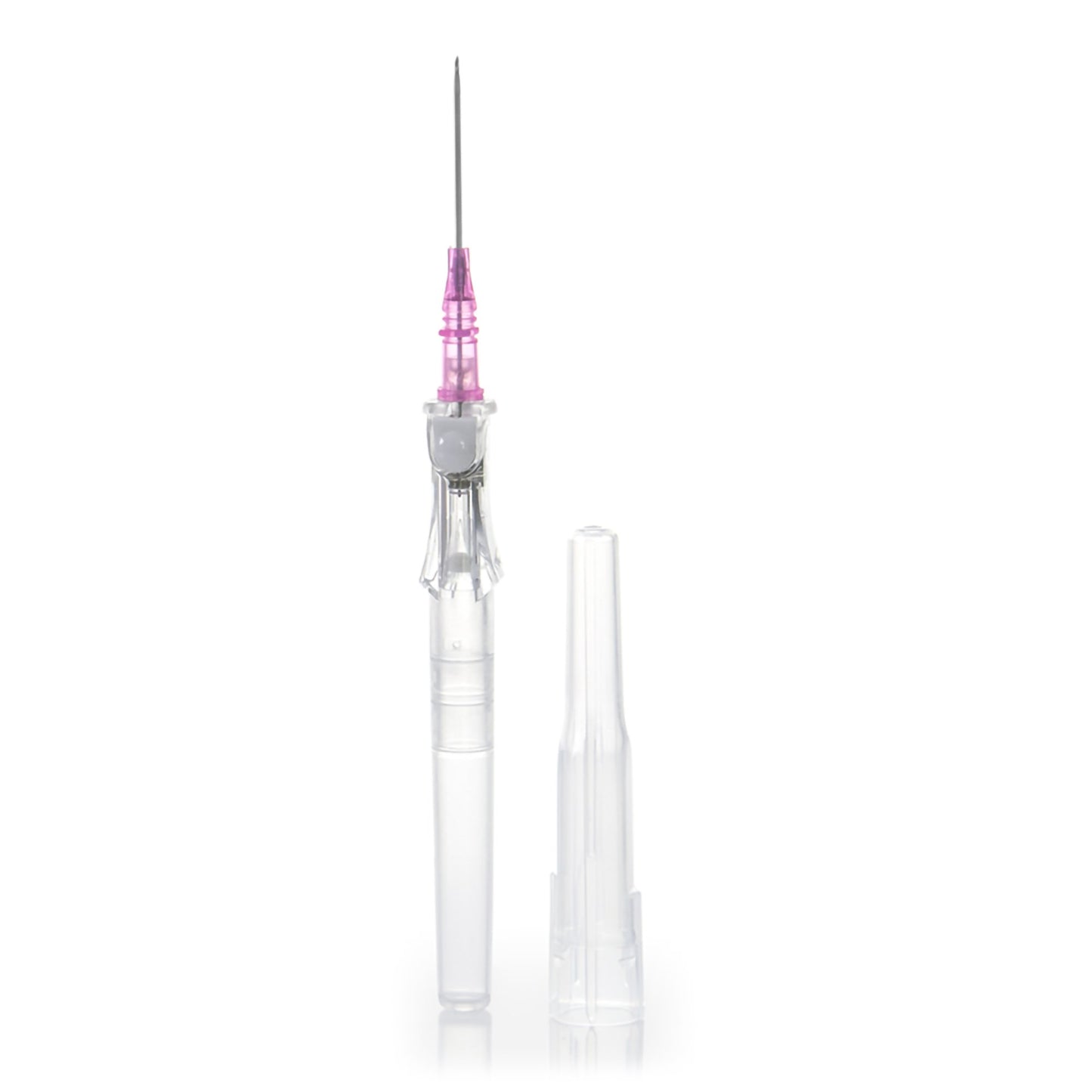 Peripheral IV Catheter McKesson Prevent® R 20 Gauge 1 Inch Straight Hub Non Blood Control Push Button Safety