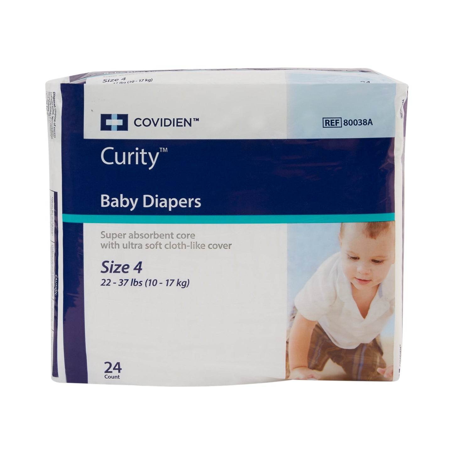 Curity™ Unisex Baby Diapers, Heavy Absorbency, Disposable