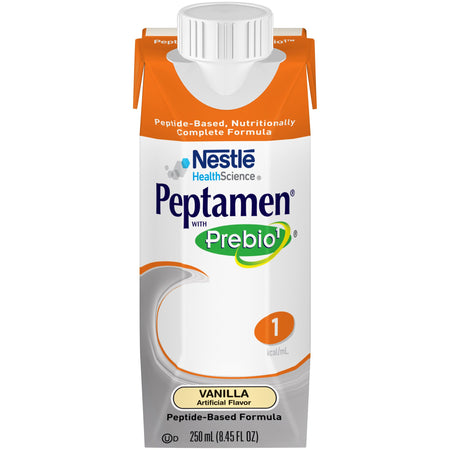 Nestle Healthcare Nutrition 746883 Peptamen with Prebio 1 Vanilla Peptide-Based Formula, 250 mL Carton