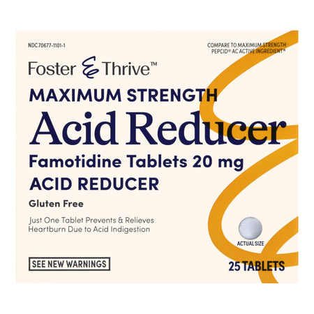 McKesson 70677110101 Foster & Thrive Maximum Strength Acid Reducer Famotidine 20 mg