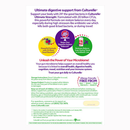 Probiotic Dietary Supplement Culturelle® 20 per Box Capsule
