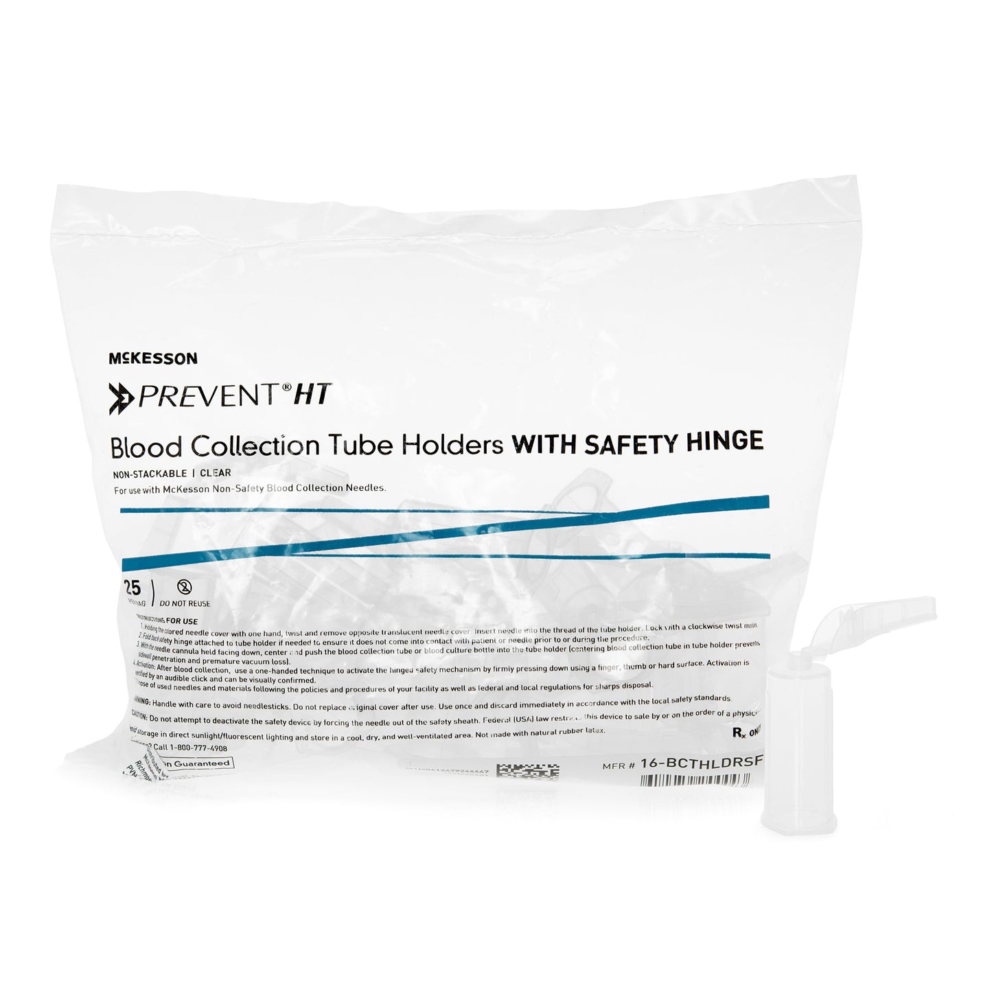 McKesson Prevent® HT Tube Holders with Safety Hinge for use with 13 mm and 16 mm Blood Collection Tubes