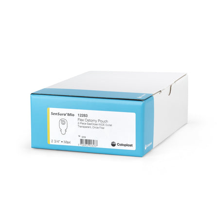 Coloplast 12283 SenSura Mio Flex 2-Piece Transparent Ostomy Pouch, Yellow Match