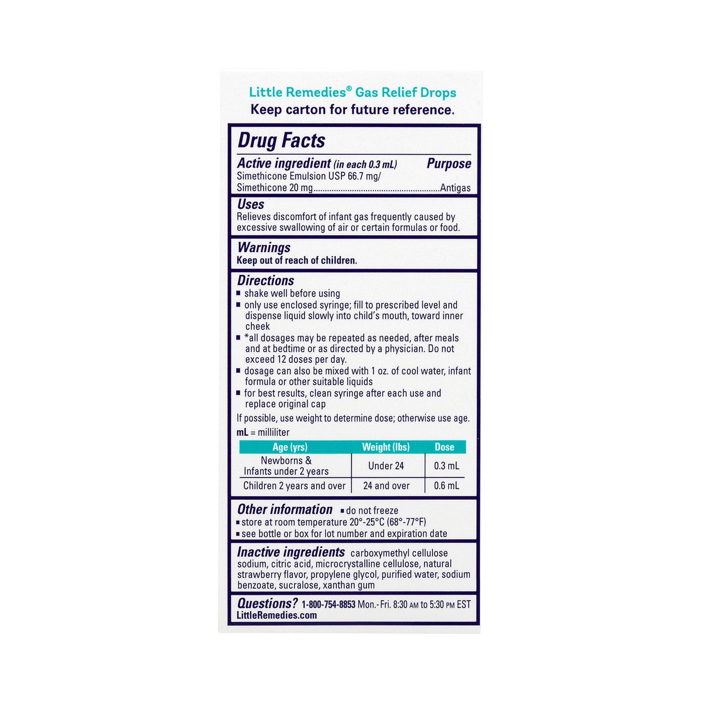 Little Remedies® for Tummys Simethicone Antigas Gas Relief Drops