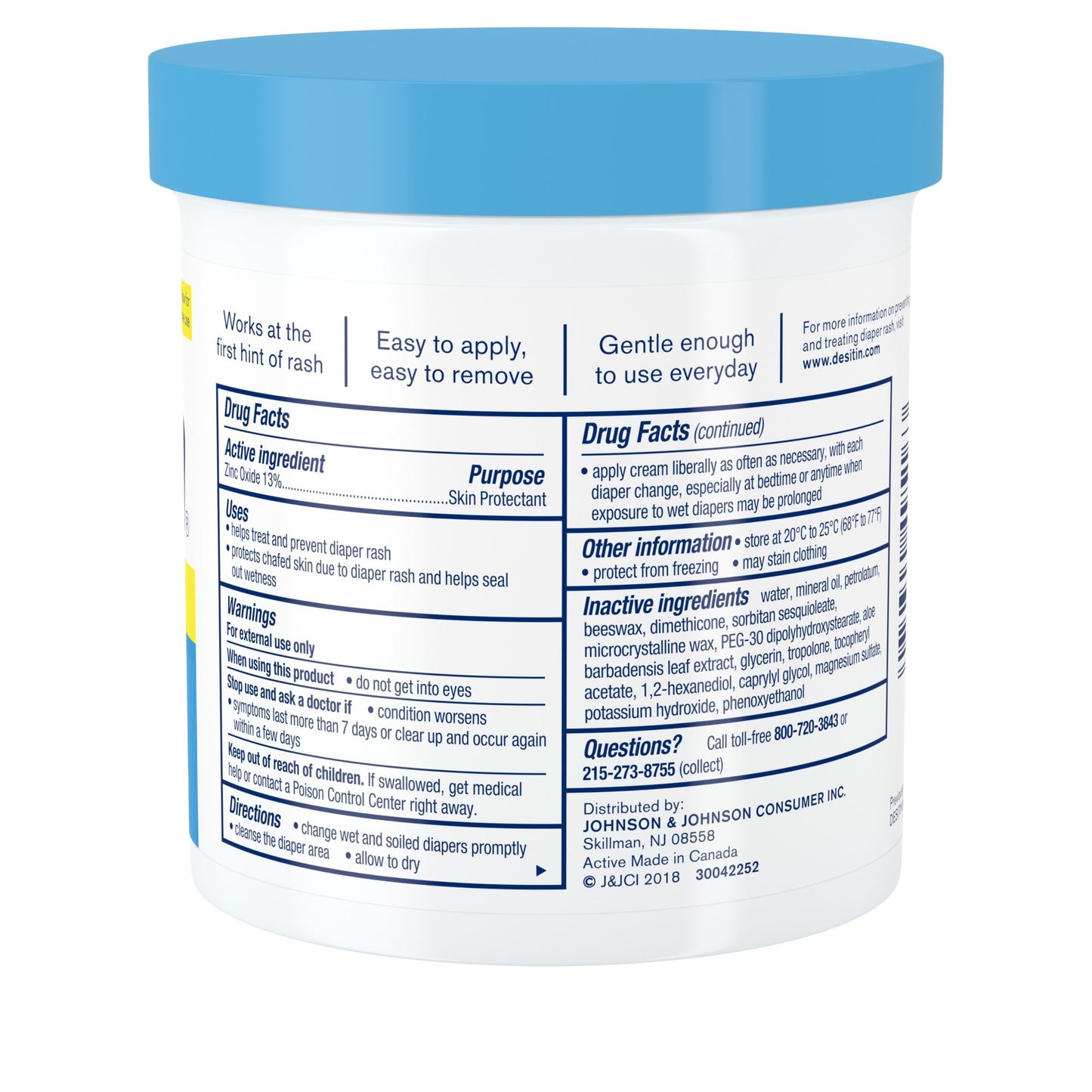 Desitin® Rapid Relief Scented Diaper Rash Treatment Cream, 16-ounce jar