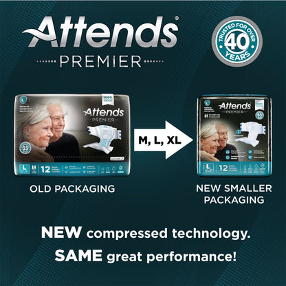 Attends® Premier Briefs, Medium