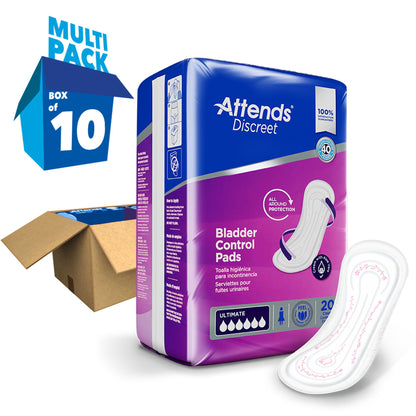 Attends® Discreet Women's Ultimate Bladder Control Pad, 15-Inch Length