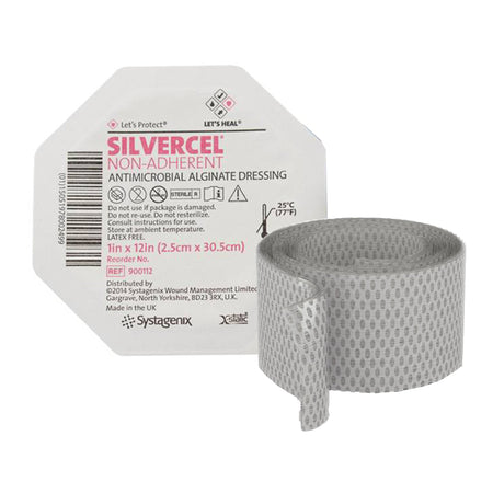 Solventum 900112 3M Silvercel Non-Adherent Silver Alginate Dressing, 1 x 12 Inch