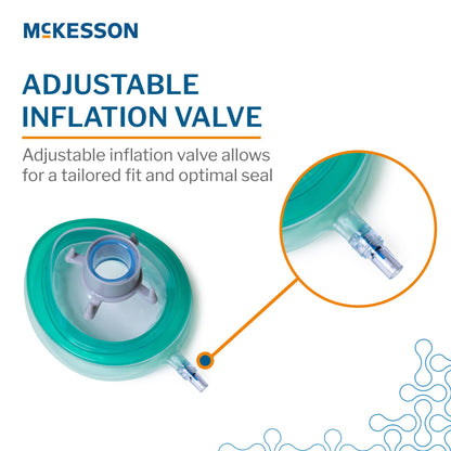 Anesthesia Mask McKesson Elongated Style Adult Small Hook Ring