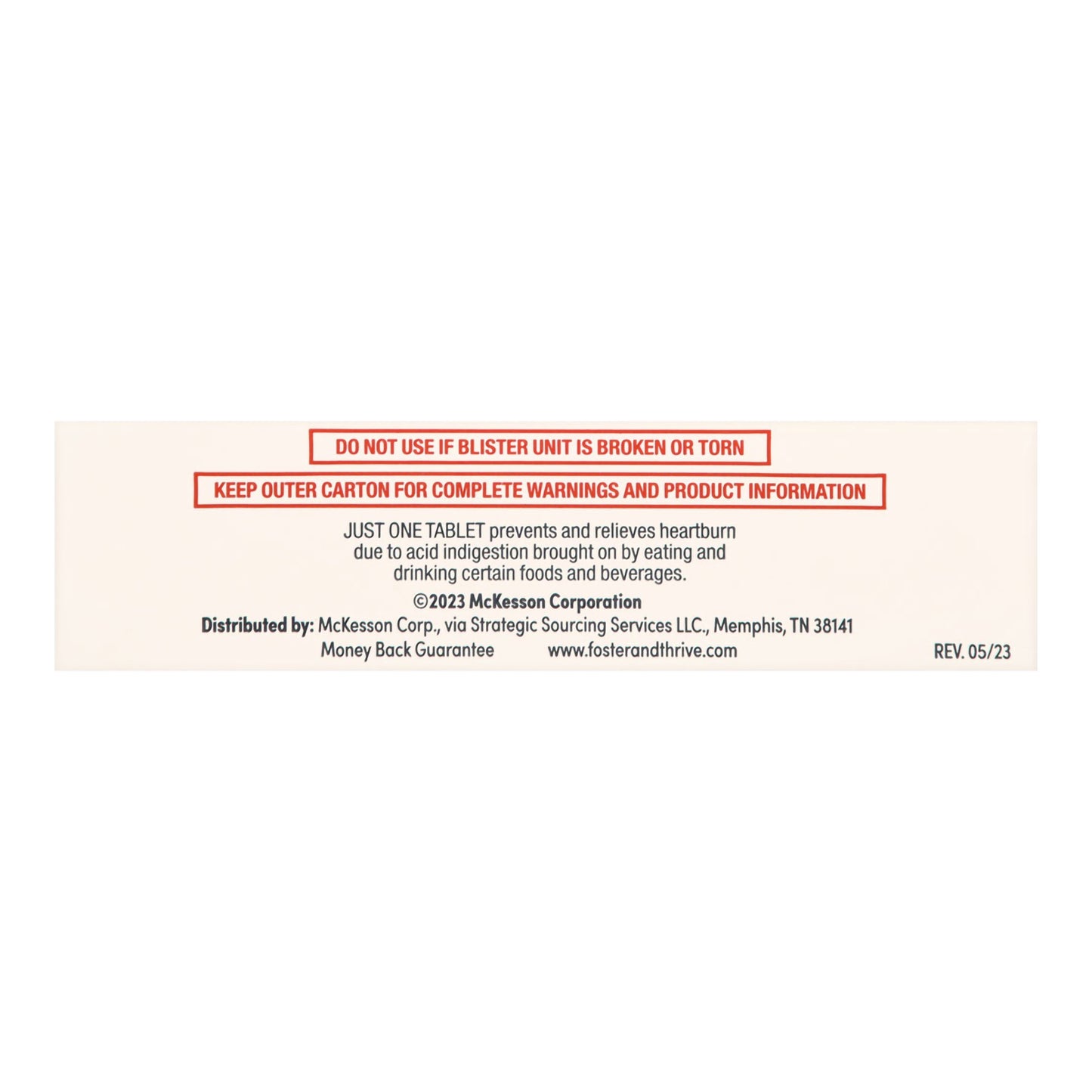Foster & Thrive™ Original Strength Acid Reducer Famotidine Tablets 10 mg