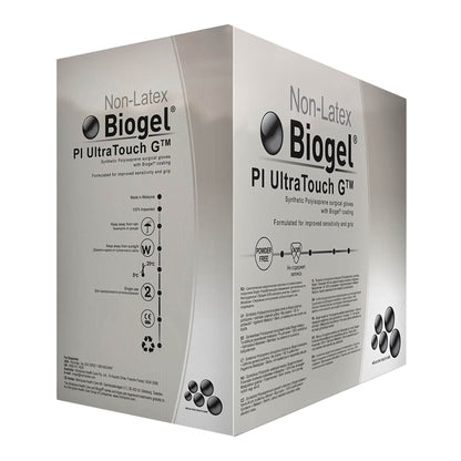 Biogel 42185 PI UltraTouch G Polyisoprene Surgical Glove, Size 8.5, Straw, Chemo Tested Molnlycke