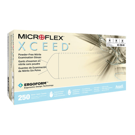 Microflex XC-310-M Xceed Nitrile Gloves, Medium, Blue