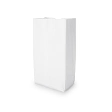 General Supply White Grocery Bag, Size 6