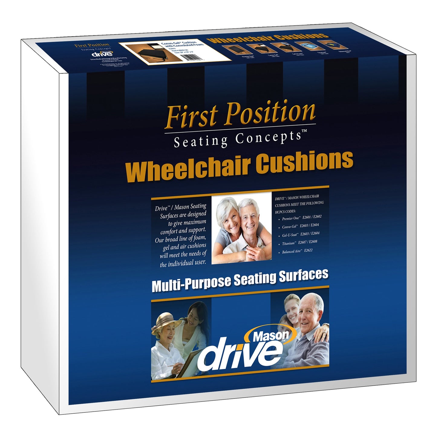drive™ Premier One Foam Cushion, 18 x 16 x 3 Inch