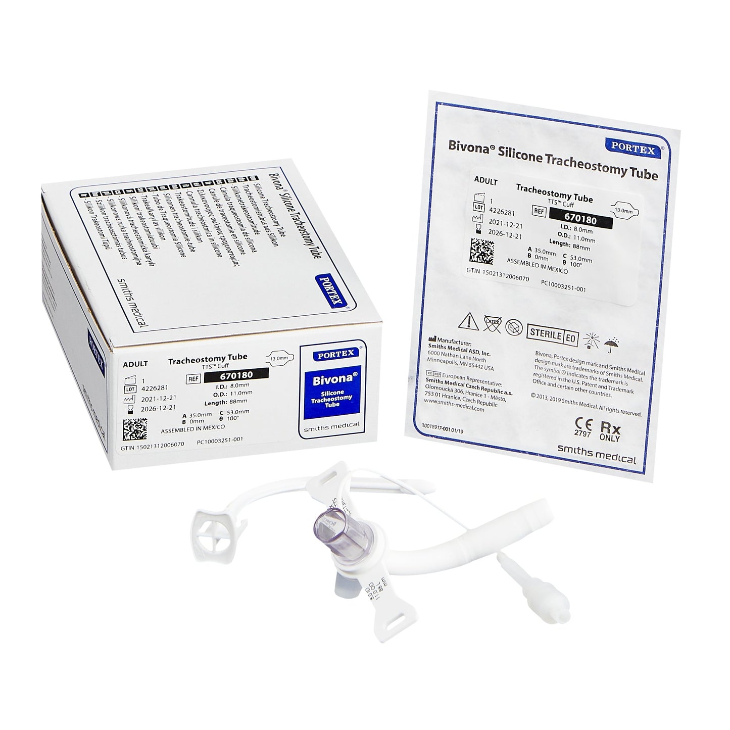 Bivona® TTS™ Tracheostomy Tube, Size 8