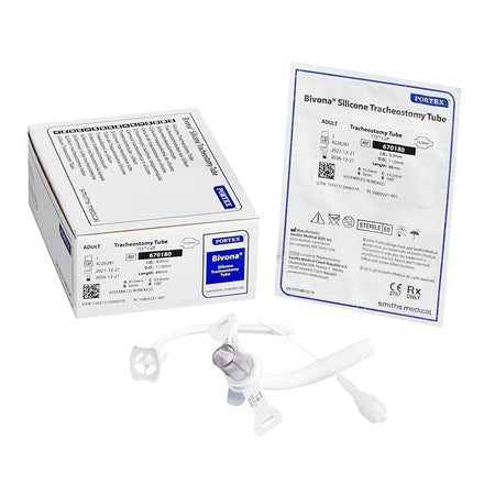 ICU Medical 670180 Bivona TTS Tracheostomy Tube, Size 8