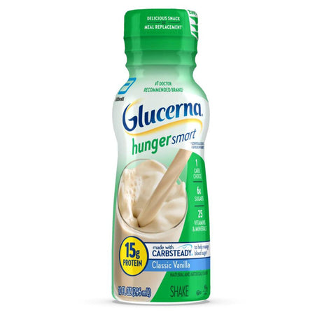 Abbott Nutrition 68607 Glucerna Hunger Smart Shake, Vanilla Flavor, 10-ounce bottle