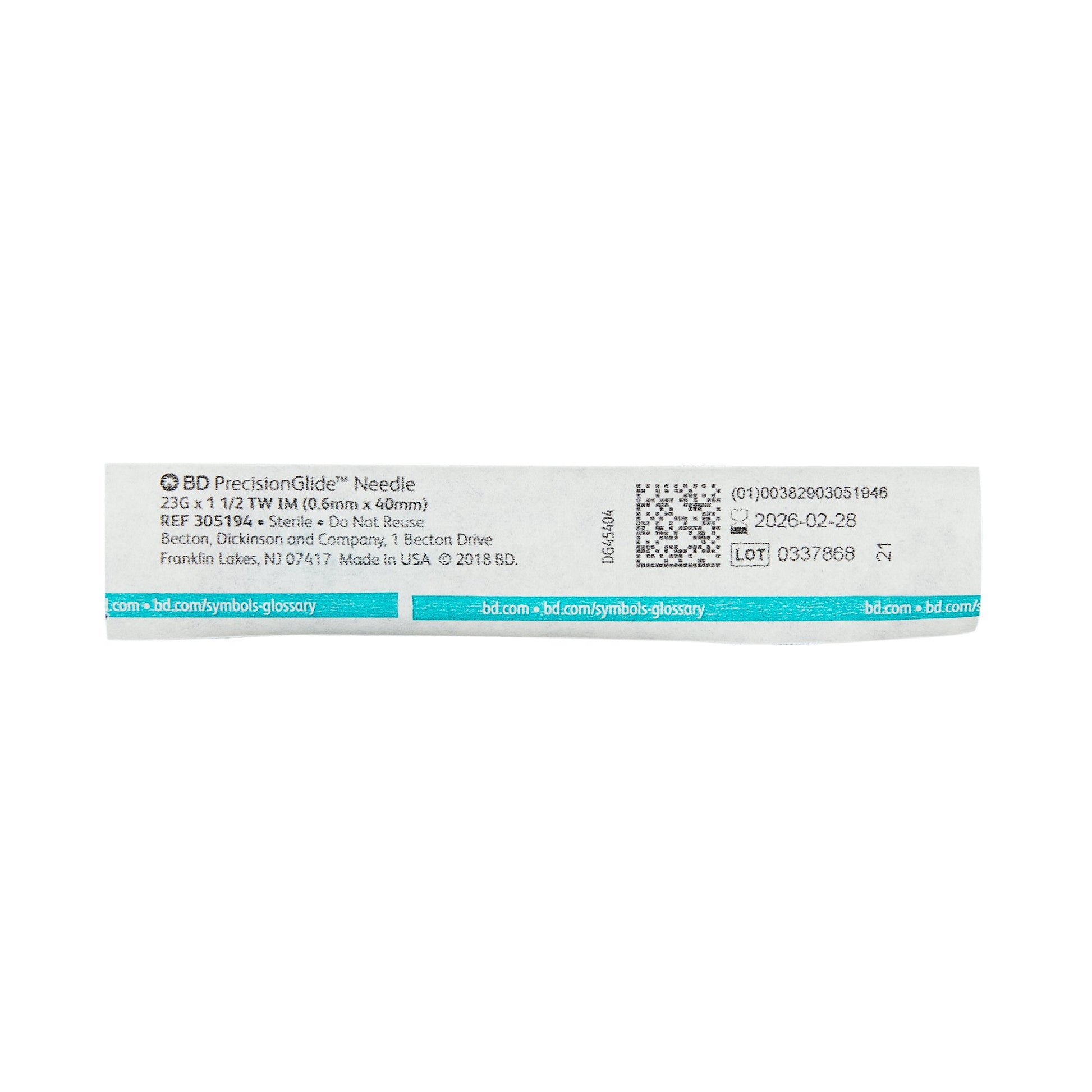 PrecisionGlide Hypodermic Needle, 23 Gauge, 1 Inch by BD product image