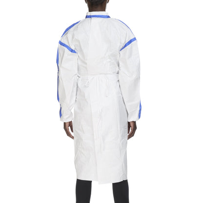 Chemotherapy Procedure Gown One Size Fits Most White Sterile ASTM F739-12 Disposable