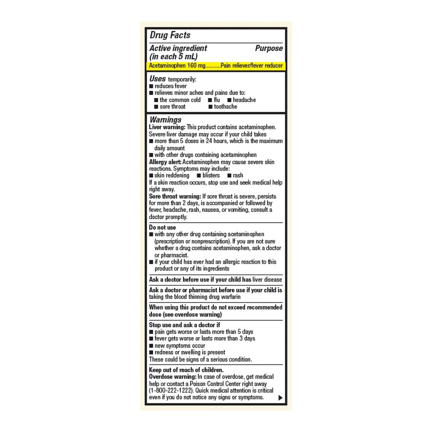 Foster & Thrive™ Acetaminophen Children's Pain Relief, Grape Flavor