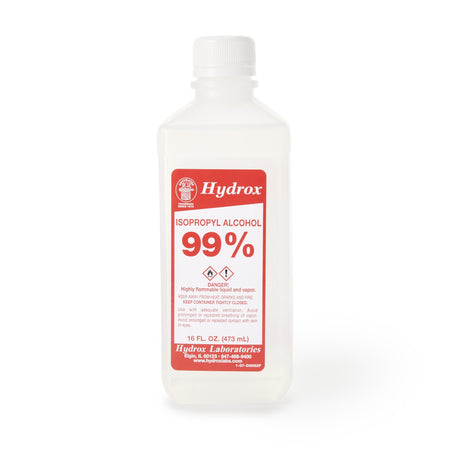 McKesson D0052 Hydrox Isopropyl Alcohol, 99% Strength for Technical Use, 16 ounces