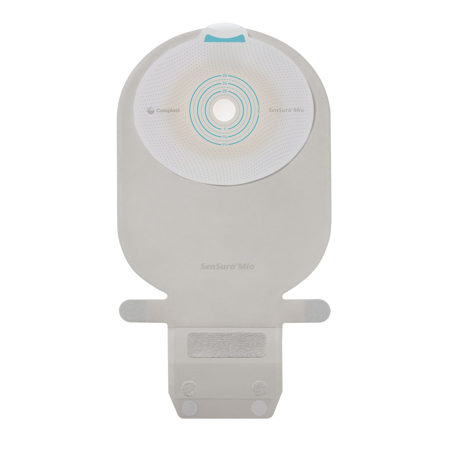 SenSura® Mio Flat 1-Piece Transparent Ostomy Pouch, 50 mm Stoma