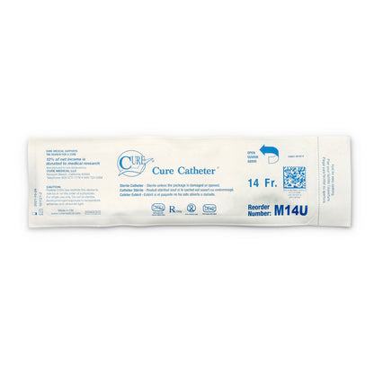Cure Catheter™ Urethral Catheter, 14 Fr., Male, Straight M14U