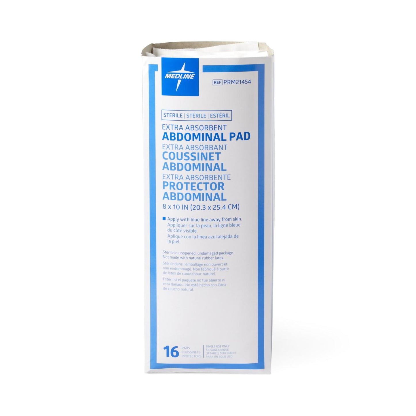 Caring® Sterile Abdominal Pad, 8 x 10 Inch