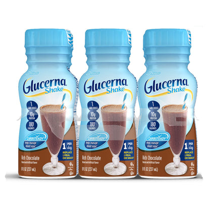 Glucerna® Original Shake, Chocolate Flavor, 8-ounce bottle