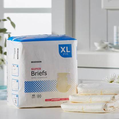 McKesson Super Moderate Absorbency Incontinence Briefs, Extra Large