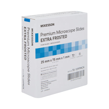 McKesson Glass Microscope Slide, 25 x 75 x 1 mm