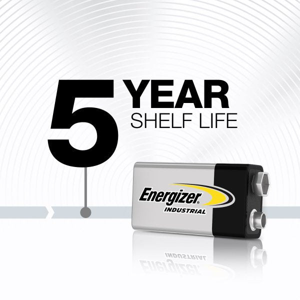 Energizer® Industrial® Alkaline Battery, 9V